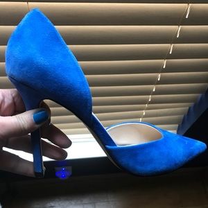 Blue cobalt suede Heel Size 8